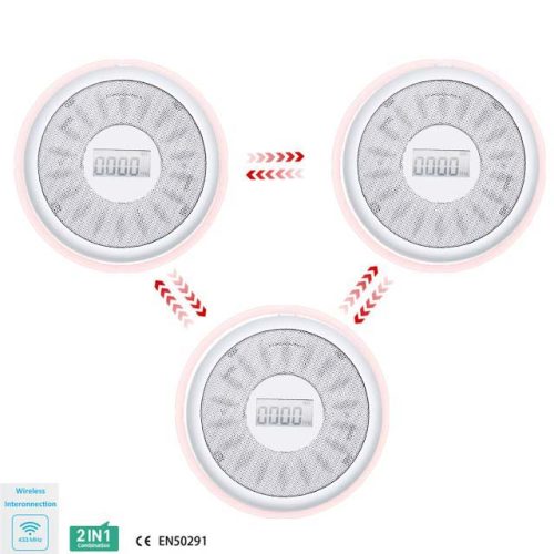 Interconnected smoke and co detector