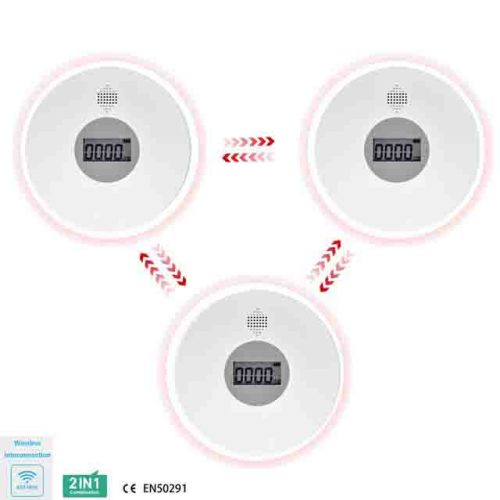 Interconnected smoke and co alarm