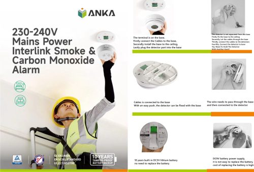 ANKA Mains powered Smoke alarm