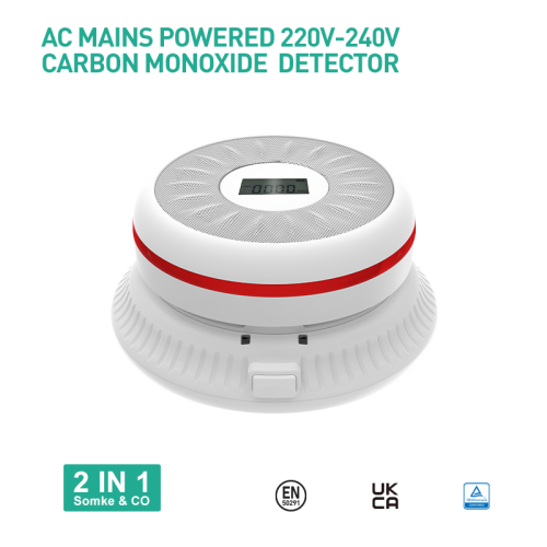 AJ-961SCA Smoke&Co Alarm AC Mians Powered 220-240V