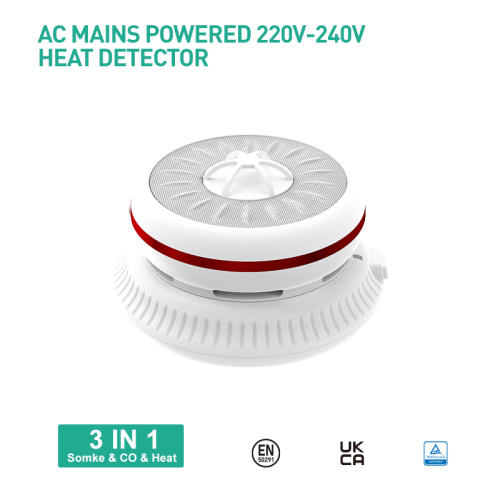 AJ961SCTA Mians Powered 220-240V Smoke&Heat&Co Alarms