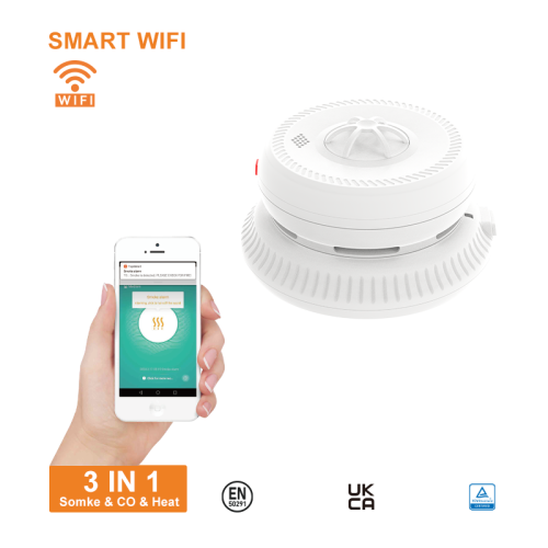 AJ962SCTAW Mians Powered 220-240V Smoke&Heat&Co Alarms