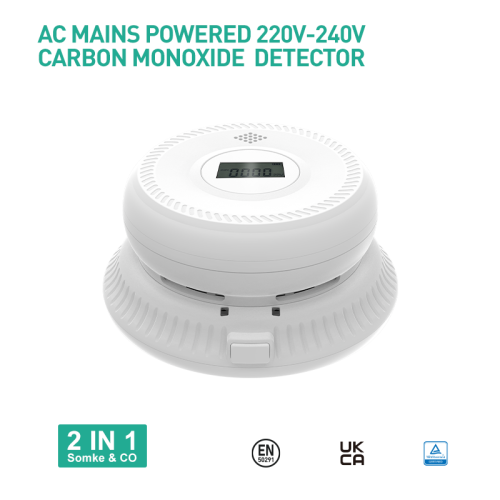 AJ-962SCA Smoke&Co Alarm AC Mians Powered 220-240V