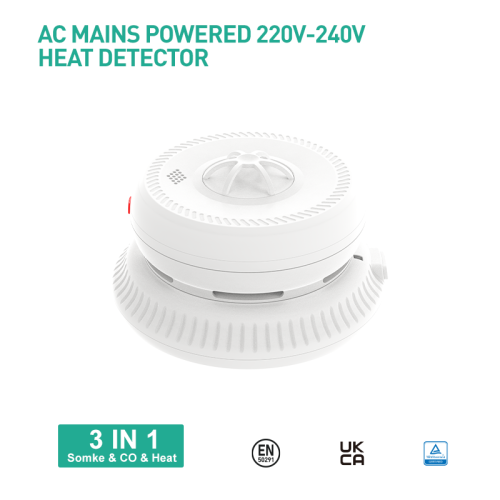 AJ962SCTA Mians Powered 220-240V Smoke&Heat&Co Alarms