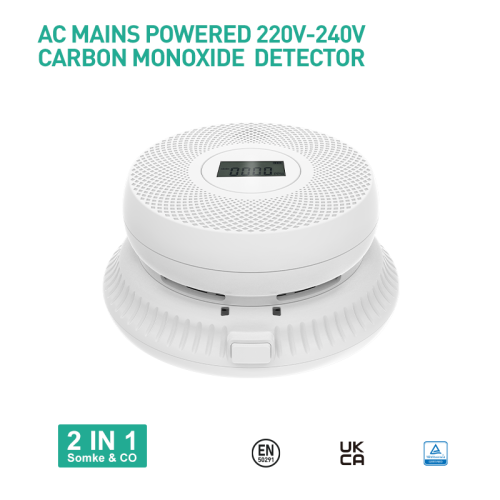 AJ-963SCA Smoke&Co Alarm AC Mians Powered 220-240V
