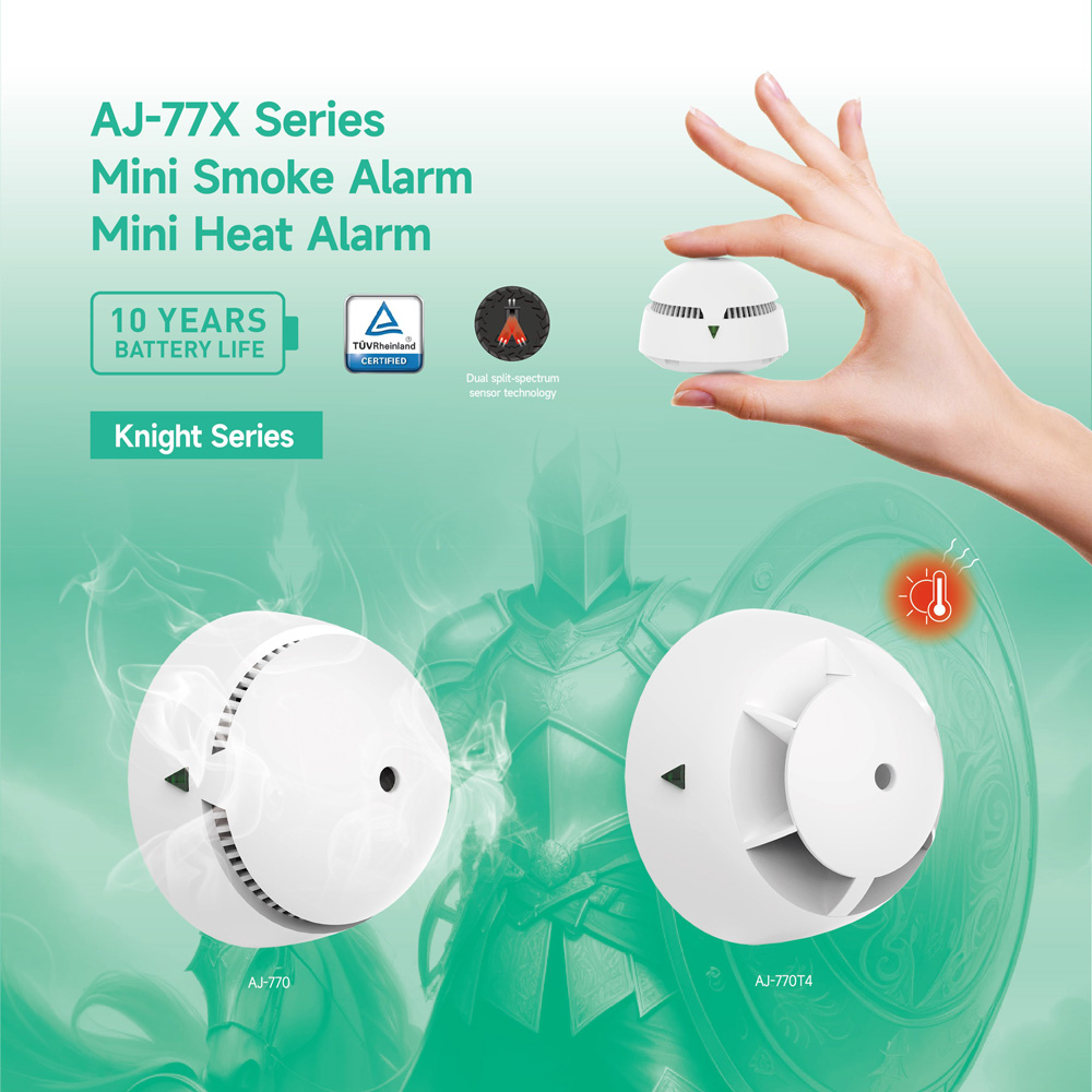 Mini Smoke Detector Alarms Anka AJ77X Knight Series