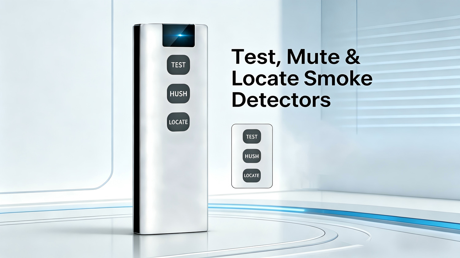 Test,Mute&Locate SmokeDetectors AJ-R1065 Interconnected Remote Controller